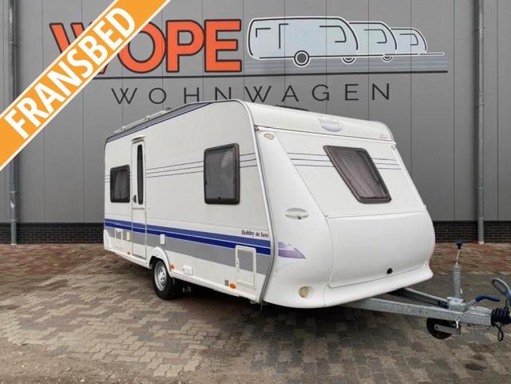 Hobby De Luxe 495 UFE MET MOVER, Caravans en Kamperen, Caravans, Bedrijf, tot en met 4, Rondzit, Hobby, Frans bed, Overige typen