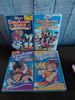 Disney SingAlongSongs delen 5,7,12,13 op videoband., Cd's en Dvd's, Alle leeftijden, Ophalen of Verzenden, Gebruikt, Kinderprogramma's en -films