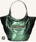 Uzurii groene pailetten schoudertas xxl boho Ibiza chiqu, Sieraden, Tassen en Uiterlijk, Tassen | Damestassen, Ophalen of Verzenden