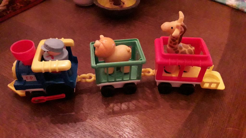 Circustrein met dieren van Fisher Price zgan 7,50, Ophalen of Verzenden, Zo goed als nieuw, Speelset, Met geluid