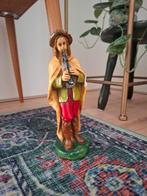 Vintage herder met instrument voor kerststal, Ophalen of Verzenden