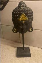 houten buddha hoofd op standaard, Huis en Inrichting, Ophalen of Verzenden, Zo goed als nieuw