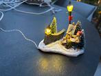 Schilder bij muur met lamp - De Brink- kerstdorp - Intratuin, Ophalen of Verzenden, Zo goed als nieuw