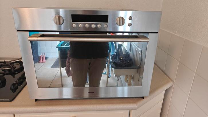 Pilgrim Combi Magnetron Oven met Grill (inbouw), Witgoed en Apparatuur, Ovens, Gebruikt, Inbouw, Oven met grill, 45 tot 60 cm