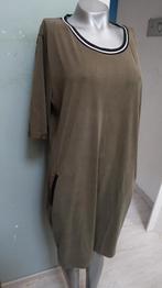 Exsept prachtige jurk khaki kleur met stof Modal xxl, Overige kleuren, Verzenden, Maat 46/48 (XL) of groter, Zo goed als nieuw