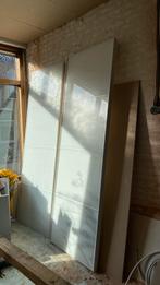 PAX ikea witte glazen schuifdeuren. gouda, Ophalen, 200 cm of meer, 50 tot 100 cm, Zo goed als nieuw