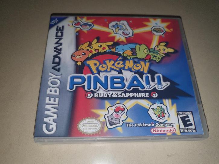 Pokemon Pinball Ruby & Sapphire GBA Game Case, Spelcomputers en Games, Games | Nintendo Game Boy, Zo goed als nieuw, Avontuur en Actie