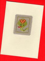 kaart met geborduurde slang (325), Ophalen of Verzenden, Nieuw, Dieren