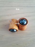 Nieuwe pluggen, tunnels. Hout. Met natuursteen., Ophalen of Verzenden, Zo goed als nieuw, Overige materialen, Oor- of Traguspiercing