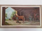 Schilderij met paard en hoefsmid, Ophalen