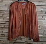 MAGNA - Als Nieuw, Leatherlook Stretch Jasje, maat 48/50, Kleding | Dames, Grote Maten, Bruin, Verzenden, Jasje of Colbert, Magna