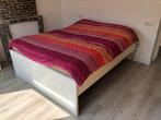 Bed dubbelbed 160x200 incl lattenbodem electrisch en matras, Huis en Inrichting, Slaapkamer | Bedden, Ophalen, Gebruikt, Wit, Tweepersoons