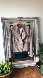 Leren jasje, Maat 38/40 (M), Beige, Ophalen of Verzenden, Zo goed als nieuw