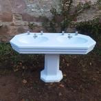 art deco franse dubbele wastafel jr 20 antiek, Ophalen of Verzenden, Gebruikt, Steen, Wastafel