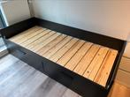 IKEA Brimnes Bedbank met 2 lades, Huis en Inrichting, 80 cm, Gebruikt, Eenpersoons, Hout