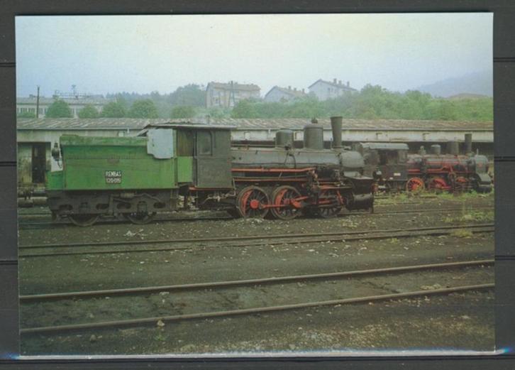 Locomotief Lok No.120 019 Foto-Ansichtkaart trein t-160 jdu, Verzamelen, Spoorwegen en Tramwegen, Zo goed als nieuw, Trein, Kaart of Prent