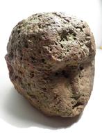 251158 Zeer oud Afrikaans Bongo Stone Funeral head  Sudan, Antiek en Kunst, Ophalen of Verzenden