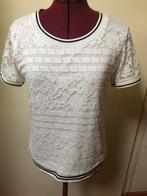 Sensi wear dames blouse wit met zwarte boord maat S/M, Wit, Zo goed als nieuw, Maat 36 (S), Sensi wear