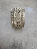 Zilveren Armband met Gevlochten Detail, Ophalen of Verzenden, Zo goed als nieuw, Zilver, Staal