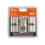 Nemef cilinder met keersleutel SKG*** 142/9 2 gelijksluitend, Doe-het-zelf en Verbouw, Hang- en Sluitwerk, Ophalen, Nieuw, Koper of Messing