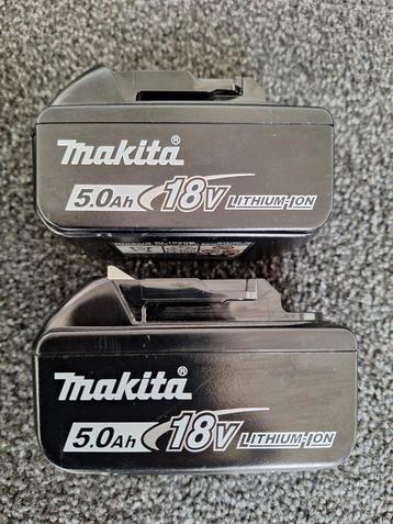 2x Makita  BL1850 18v (set prijs) beschikbaar voor biedingen