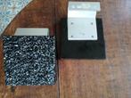 2x Zwarte vintage deurgreep / handvat / knop voordeur 15x15, Ophalen of Verzenden