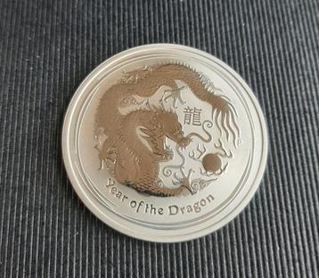 1 oz Zilver LUNAR II 2012. beschikbaar voor biedingen