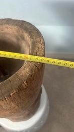 Houten lampenvoet met kap, Verzenden, Zo goed als nieuw, Hout, Minder dan 50 cm