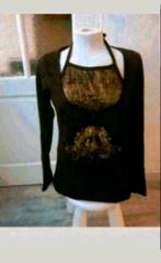 Bruin met glitter top, Bruin, Maat 42/44 (L), Ophalen of Verzenden, Zo goed als nieuw