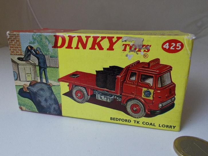 1964 Dinky Toys 425 BEDFORD TK COAL LORRY (Alleen de doos!), Hobby en Vrije tijd, Modelauto's | 1:43, Zo goed als nieuw, Bus of Vrachtwagen