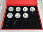 (BOX 1) AUSTRALIA LUNAR III  2020 t/m 2026 is 7X ONE OUNCE, Ophalen of Verzenden, Setje, Zilver