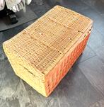 Rietenmand met deksel 70x45x45 cm., Ophalen, Gebruikt, Mand, Riet