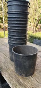 Bloempotten Plastic Zwart 16 stuks 25,5x23cm, Kunststof, Gebruikt, Rond, Minder dan 40 cm