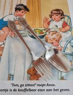 Vintage kinder lepel en vorkje bestek Gero Zilmeta Eekhoorn, Ophalen of Verzenden