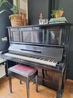 Piano Hooff & Co. Zwart gepolitoerd, Muziek en Instrumenten, Piano's, Gebruikt, Piano, Zwart, Ophalen