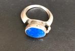 Mooie Ring met Lapis Lazuli steen -, Sieraden, Tassen en Uiterlijk, Ringen, Ophalen of Verzenden, Dame, 19 tot 20