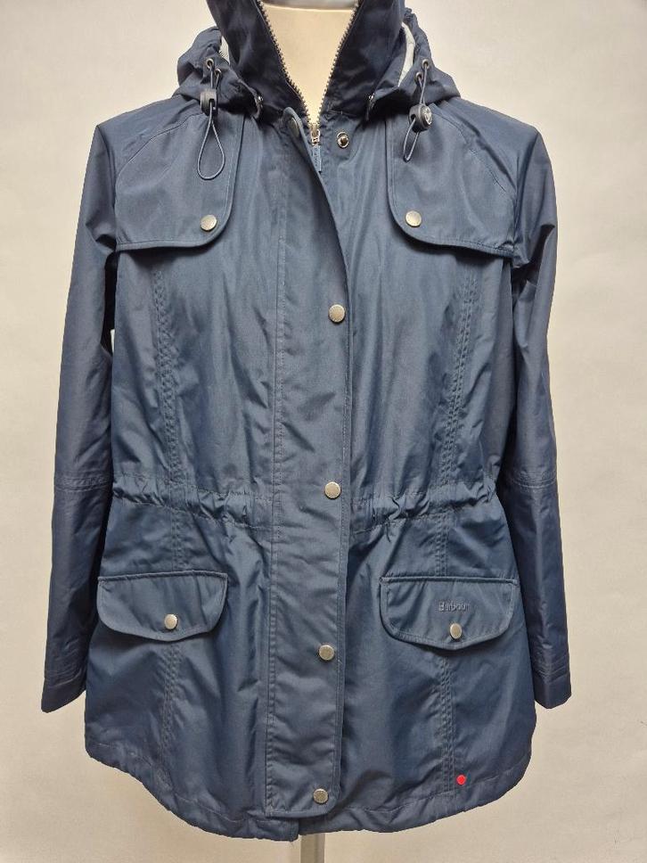 Barbour 'Trevose' dames parka, maat 44 top!, Kleding | Dames, Jassen | Winter, Zo goed als nieuw, Maat 42/44 (L), Blauw, Ophalen of Verzenden