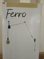 Nieuwe leuke Ferro hanglamp, touw met katrol, karwei, Minder dan 50 cm, Nieuw, Ophalen of Verzenden, Metaal