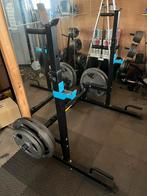 Verstelbaar Squat/Bankdrukrek, Ophalen, Zo goed als nieuw, Rug, Overige typen