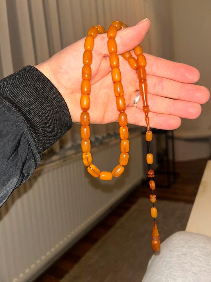 Tesbih Beyrut damla kehribar, Sieraden, Tassen en Uiterlijk, Armbanden, Nieuw, Overige materialen, Ophalen of Verzenden
