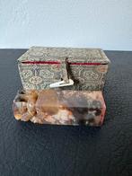 Vintage Japanse marmeren zegelstempel in doosje, Antiek en Kunst, Verzenden