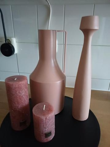 Decoratie Set: Blad, Kan, Kandelaar & Kaarsen PTMD beschikbaar voor biedingen