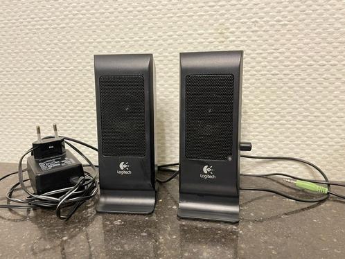 Speaker set | Logitech S-100 | Zwart, Computers en Software, Pc speakers, Gebruikt, Ophalen of Verzenden