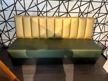 Dinerbank Goud / Groen 200 cm beschikbaar voor biedingen