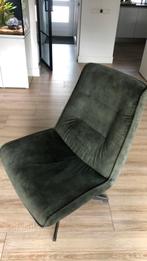 2 groene velours draaifauteuils, Huis en Inrichting, Fauteuils, Ophalen, Zo goed als nieuw, 75 tot 100 cm, 50 tot 75 cm