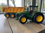 John Deere Bruder tractor met grote wagen, Kinderen en Baby's, Speelgoed | Speelgoedvoertuigen, Ophalen of Verzenden