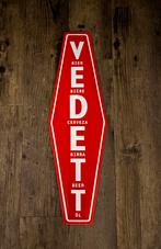 Heel mooie Vedett emaile reclame bord, Ophalen of Verzenden, Zo goed als nieuw, Reclamebord