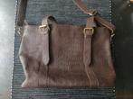 Bruine leren handtas., Ophalen of Verzenden, Zo goed als nieuw, Bruin, Handtas