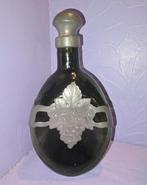 Vintage wijnkaraf met tinnen beslag, Ophalen of Verzenden