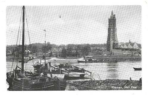 963597	Rhenen	Het Veer Utr	Veerpont Cunera	1948	Gelopen met, Verzamelen, Ansichtkaarten | Nederland, Gelopen, Utrecht, 1940 tot 1960
